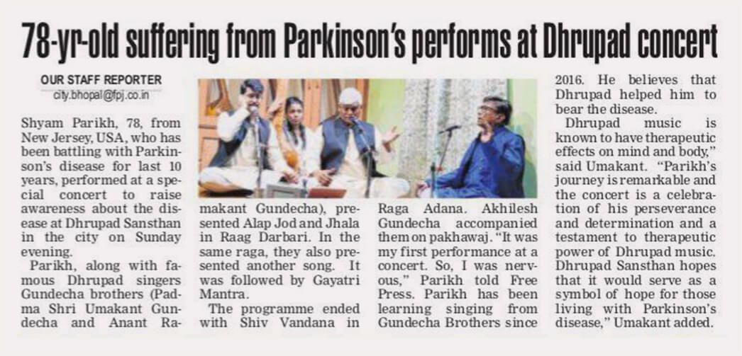 newspaper 70 year old shyam parikh performance